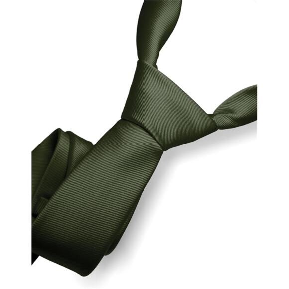 Solid Color Tie Formal Necktie for Men - Picture 2 of 5